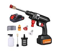 Rondella For Auto Ad Alta Pressione 1500W Lavatrice For Auto Senza Fili 4000mAh Detergente Spray Portatile 30Bar For Irrigazione Del Giardino Pulizia Della Casa Potente Facile(1)