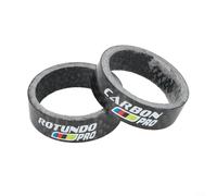 Rondella forcella anteriore in fibra di carbonio 3K e anello stelo sterzo 28 6 mm per bici da strada e mountain bike, componente da ciclismo ad alta resistenza e leggero