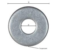 RONDELLA GREMBIALINA INOX A2 M 12- 3,0 x 37 x 13 mm - PZ 2 - DF 402439