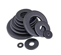 Rondella, Guarnizioni for mobili rondella nera liscia for lavatrice in carbonio M2-M8 da 100 pezzi(M2.5)