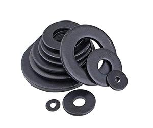 Rondella, Guarnizioni for mobili rondella nera liscia for lavatrice in carbonio M2-M8 da 100 pezzi(M4)