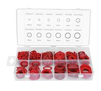 Rondella in Fibra da 600 Pezzi, Rondella in Carta D'acciaio Rossa Guarnizione per Rondella in Fibra Isolante Rotonda Kit Assortimento di Rondelle Piatte in Fibra di Carta Leggera