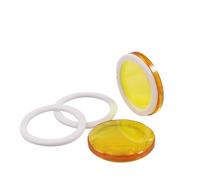 Rondella in silicone Dia.18 19.05 20 25mm Materiale guarnizioni fluoroplastiche for laser CO2(10Pcs,19.05mm)