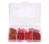 Rondella Isolante Rossa 500 Pezzi Distanziatore Rondelle Isolanti Fibra Scheda Madre Kit Assortimento Rondelle Acciaio Carbonio Placcato