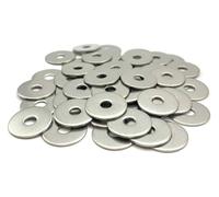 Rondella metallica M3 Inox Ø esterno 12 mm | Rondella piatta larga M3x12mm | Acciaio inossidabile A2 (V2A/304) norma NFE 25514 L | Legno/Metallo/Dadi/Viti/ecc.: LOT DI 50 Pz - ProRaje