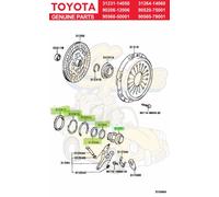 Rondella molla cuscinetto mozzo rilascio frizione Toyota SUPRA JZA80 MK4 V160