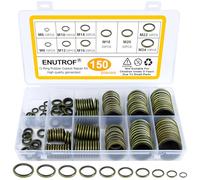 Rondella Olio Motore 150Pz M6-M24 Rondelle di Tenuta Incollate Compressione Tappo Scarico Anello di Tenuta Olio per Riparazione Auto Tappo di Scarico Automotive Autocentrate AC Guarnizioni (150)