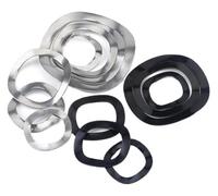 Rondella ondulata in acciaio al manganese 65# | Dimensioni multiple 10-100 pezzi for collegamenti elettrici(50pcs,65 steel M8x12x0.3)