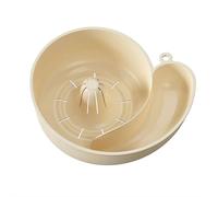 Rondella per frutta, ciotola spinner, a forma di lumaca, scolapiatti automatico per verdure e frutta, per la preparazione di pasti in cucina di casa (bianco) (1 pezzo)