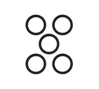 Rondella per guarnitura cava in lega di alluminio nera per albero a disco integrato, spessore 32 x 24 x 1 mm, distanziatore per movimento centrale (32 x 24 x 2 mm, 5 pezzi)