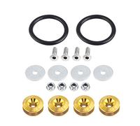 Rondella per paraurti Suuonee, rondella per paraurti in lega di alluminio per auto/kit di fissaggio vano motore bullone di fissaggio rapido(giallo)