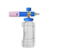 Rondella per schiuma, lancia per schiuma da neve, con ugello regolabile e misurino per shampoo, lancia per schiuma compatibile con K2 K3 K4 K5 K6 (blu rosa)