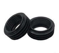 Rondella per valvola di scarico in gomma nera per Geberit, 2 pezzi | Previene perdite, si adatta a tubi da 42 mm, compatibile con sistemi Geberit, gomma nera, facile da installare
