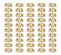 Rondella per Vite Svasata 50 Pezzi Rondella per Vite CNC per Testa Rondelle in Rame Assortite, Rondelle con Finitura Svasata Guarnizione a Testa Piatta in Rame CNC (M4)