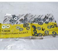 RONDELLA PIANA 9x3,8x0,5 UNIVERSALE PER PIAGGIO SCOOTER (CONFEZIONE 40 PEZZI)