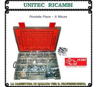 Rondella piana zincata cassetta assortimento scatola da 786 pz