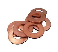 Rondella Piatta 10 pezzi M6 M8 M10 M12 M14 M16 M18 M20 spessore 1,5 mm rondella in rame massiccio anello piatto guarnizione anelli di tenuta rondelle piane(M9x16x1.5mm 10PCS)