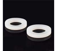 Rondella piatta in gomma siliconica, set di 10 rondelle piatte in silicone, guarnizioni piatte in silicone, O-ring per rubinetto idraulico, guarnizione di riscaldamento spessa da 2/3 mm (40 x 24 x 3