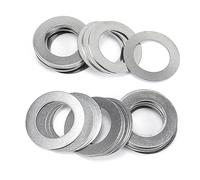 Rondella piatta in metallo Assortimento di rondelle sottili da 50 pezzi, spessore 0,2 mm, guarnizione regolazione ad alta precisione, kit assortimento piatte M2 M3 M4 M5 M6 M7 M8