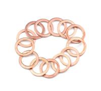 Rondella piatta in ottone, 5-25 pz Anello di Tenuta In Rame Rondella Piatta O Ring Guarnizione M5 M6 M8 M10- M20 M22 M24 Spessori Solidi Pad Rondelle Anelli di Tenuta Del Distanziatore(M5x8x1.5mm 20pc
