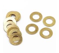 Rondella piatta in ottone misure assortite M2-M16 solida | Set di rondelle di guarnizioni in rame for viti, dadi, bulloni, uso esterno marino industriale(10pcs M10x20x1.2mm)