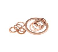 Rondella piatta in rame M15 Guarnizione di tenuta Diametro interno 15 mm Anello Lamiera sottile T3 in rosso(15x19x1 (30pcs))