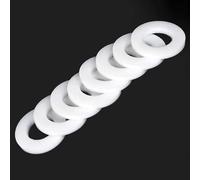 Rondella piatta in silicone, Anello di guarnizione in plastica con diametro interno 3 mm - 29, spessore 1,25, rondella spalla in PTFE 10 pezzi(14x18x1.25mm)