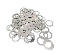 Rondella piatta ultra sottile in acciaio inossidabile 304, spessore ultra sottile da 0,1/0,2/0,3/0,5/1 mm(50pcs M5x10,1mm thick)