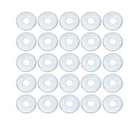 Rondella piatta universale 12mm ID 37mm OD per acciaio legato argento 25pz