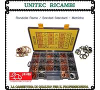 Rondella rame / bonded standard cassetta metriche scatola assortimento da 330pz