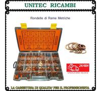 Rondella rame scatola misure metriche cassetta assortimento da 360 pz