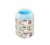 Rondella riutilizzabile del piede del cane del fumetto con la spazzola del silicone degli unicorni bianchi del fumetto Forniture e accessori per animali domestici di taglia piccola, media e grande di