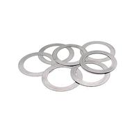 Rondella， rondella in acciaio inox 6PCS Rondella Piatta In Acciaio Inox Regolazione di Precisione 30M 32M M35 36M 37M M40 42M M45 48M M50 Spessore Guarnizione 0.1/0.2/0.3/0.5/1mm,(30x50x0.5)