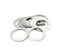 Rondella, rondella in acciaio inox Guarnizione di regolazione di precisione a rondella piatta in acciaio inossidabile da 100 pezzi M3 M4 M5 spessore 0,1/0,2/0,3/0,5/1 mm,(4x8x0.3)