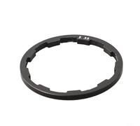 Rondella scanalata in lega di alluminio distanziale per ruota libera 8, 9, 10 velocità e 11 velocità per mozzo bici Shim, per e strada per parti di riparazione ruota libera (nero, 2,35 mm)