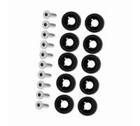 Rondella, supporto per cappuccio anteriore, rondella, modifica auto, guarnizione M6, telaio targa, antifurto, supporto tappo, Nm697ki1h0-08 (BLACK)