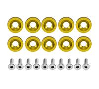 Rondella, supporto per cappuccio anteriore, rondella, modifica auto, guarnizione M6, telaio targa, protezione antifurto, supporto tappo, Nm697ki1h0-08 (GOLD)