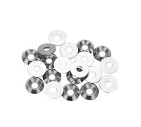 Rondella svasata， 20 pezzi Rondelle di guarnizione M3/M4/M5 Vite a testa conica in acciaio inossidabile 304 Guarnizione Rondella Spessore(M3)