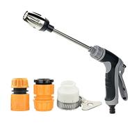 Rondella turbo per tubo da giardino, pistola ad acqua ad alta pressione regolabile a 3 spruzzi con 3 connettori, bacchetta idropulitrice a tenuta stagna turbowasher per tubo da giardino irrigatore