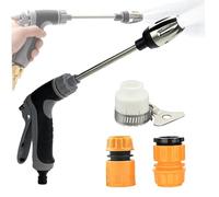 Rondella turbo per tubo da giardino, pistola ad alta pressione regolabile a 3 spray con connettori da 3 pezzi, rondella a pressione prova di perdita di torbiere per bacchetta per spruzzatore per an