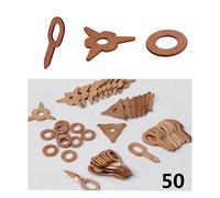 Rondelle 50Pcs Pastiglia Accessori Consumabili Rame Cromato Acciaio Assortimento