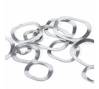 Rondelle a tre onde in acciaio inossidabile - M3-M39 - Guarnizioni a rondella elastica resistenti for varie applicazioni(M25x31x0.3mm 10pcs)
