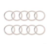 Rondelle ad anello per pedali in alluminio, 10 pezzi, supportano un'applicazione uniforme sui bracci della pedivella e riducono al minimo i problemi sonori dei pedali (10 pezzi)