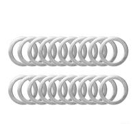 Rondelle ad anello per pedali in alluminio, 10 pezzi, supportano un'applicazione uniforme sui bracci della pedivella e riducono al minimo i problemi sonori dei pedali (20 pezzi)