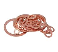 Rondelle ad anello piatto DIN7603 - Rondelle in rame M5-M12 for applicazioni di compressione su imbarcazioni - 5/10/20/30/50/100 pezzi(M12x16x1.5 10pcs)