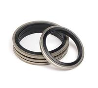 Rondelle combinate in acciaio inossidabile 304, guarnizioni in nitrile da M3 a M20, O-ring for cilindro idraulico ad alta pressione, guarnizioni for olio scheletrate Rondelle piatte(M14 (10 pieces))