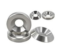 Rondelle Coniche Concave E Convesse In Acciaio Inox 304 M3 M4 M5 M6 M8 M10 Guarnizioni Piatte a Testa Svasata Solida Conica 2~20 Pz(FLAT M6x16x3 10Pcs)