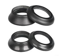 Rondelle coniche in fibra di carbonio per distanziali per cuffie da ciclismo, adatte a forcelle da 28 6 mm, struttura leggera e resistente (15 mm lucido)