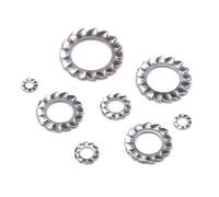 Rondelle di bloccaggio a stella in acciaio inossidabile | Misura M2.5-M12 Utilizzo: set di componenti hardware e di assemblaggio