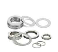 Rondelle di fissaggio 10 pezzi 0.1mm 0.2mm 0.3mm 0.5mm spessore rondella piatta Flat sottile acciaio inossidabile Sliver Washer guarnizione piatta di regolazione dello spessore Flat sottile spessore M